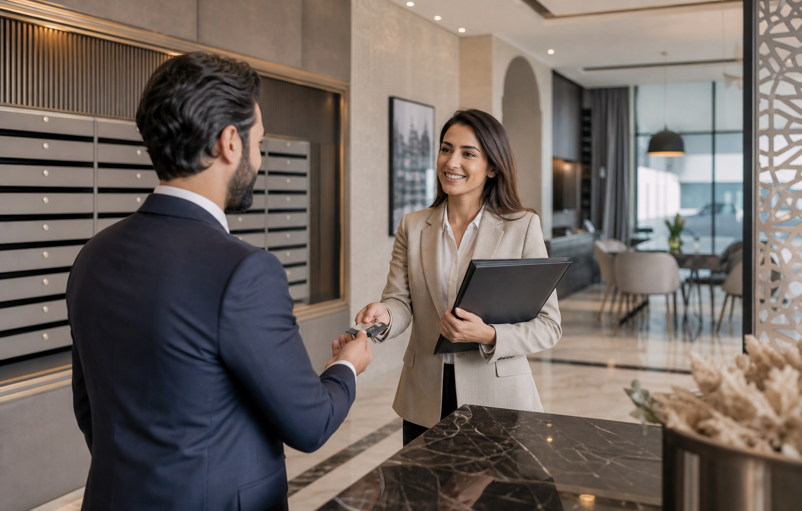 Accueil professionnel pour un service de domiciliation à Casablanca